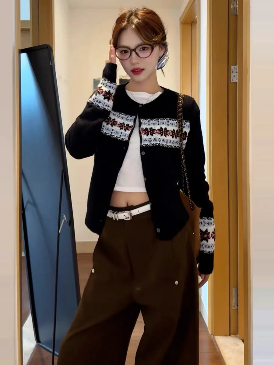 

Bla Knitted Sweater Coat Women's Loose Sle Autumn Winter New Arrival Comfortable Slimming Open Cardigan Fem Faion