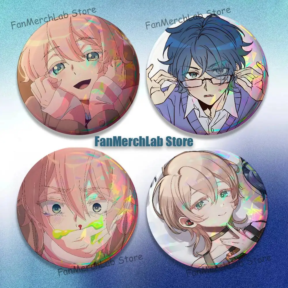 

M-MILGRAMS Anime Cartoon Anime Music Button Pin Brooch Jewelry Decoration Gift 22mm 32mm 44mm 58mm 75mm