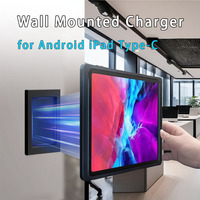 Wall Mounted Wireless Tablet Charger Magnetic Tablet Stand Holder Smart Home Control Panel for Tablet iPad Type-C USB C