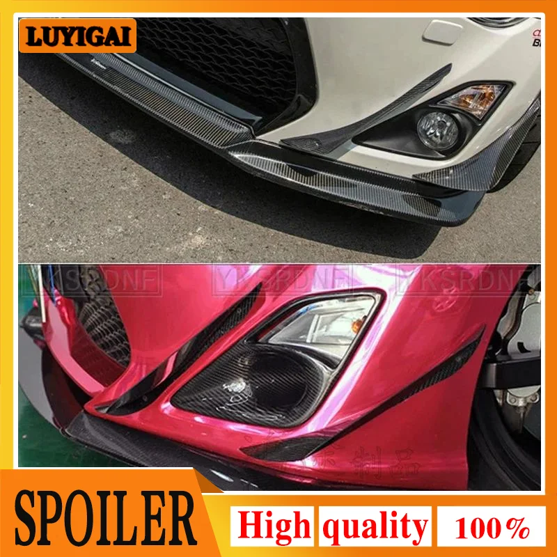 2013 + Auto Styling Für Subaru BRZ Toyota FT86 GT86 Scion FRS Carbon Fiber Front Stoßstange Innen & Außen Canards/Front Splitter 4 stücke