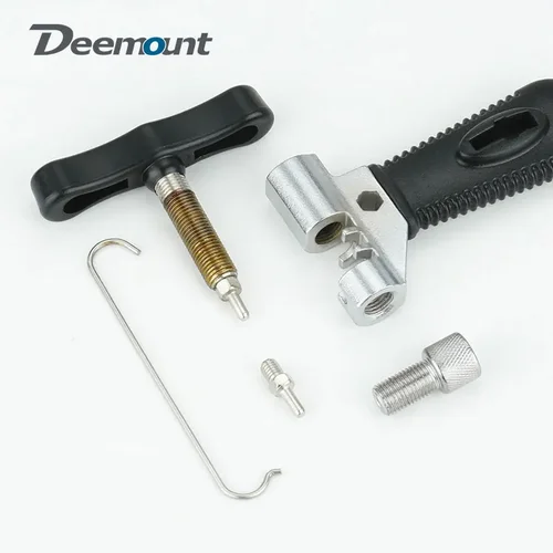 Imagen 2 del producto Disyuntor de cadena de bicicleta de 6 7 8 9 10 11 12 velocidades con gancho de repuesto, cortador de cadena Universal para bicicleta de montaña, herramienta de instalación y extracción