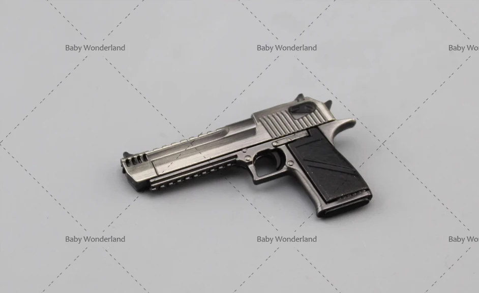 In Stock 1/12 Ratio Desert Eagle Mini Soldier P istol Weapon Model Scene Props Fit 6''Action Figure Body Length About 4.8cm