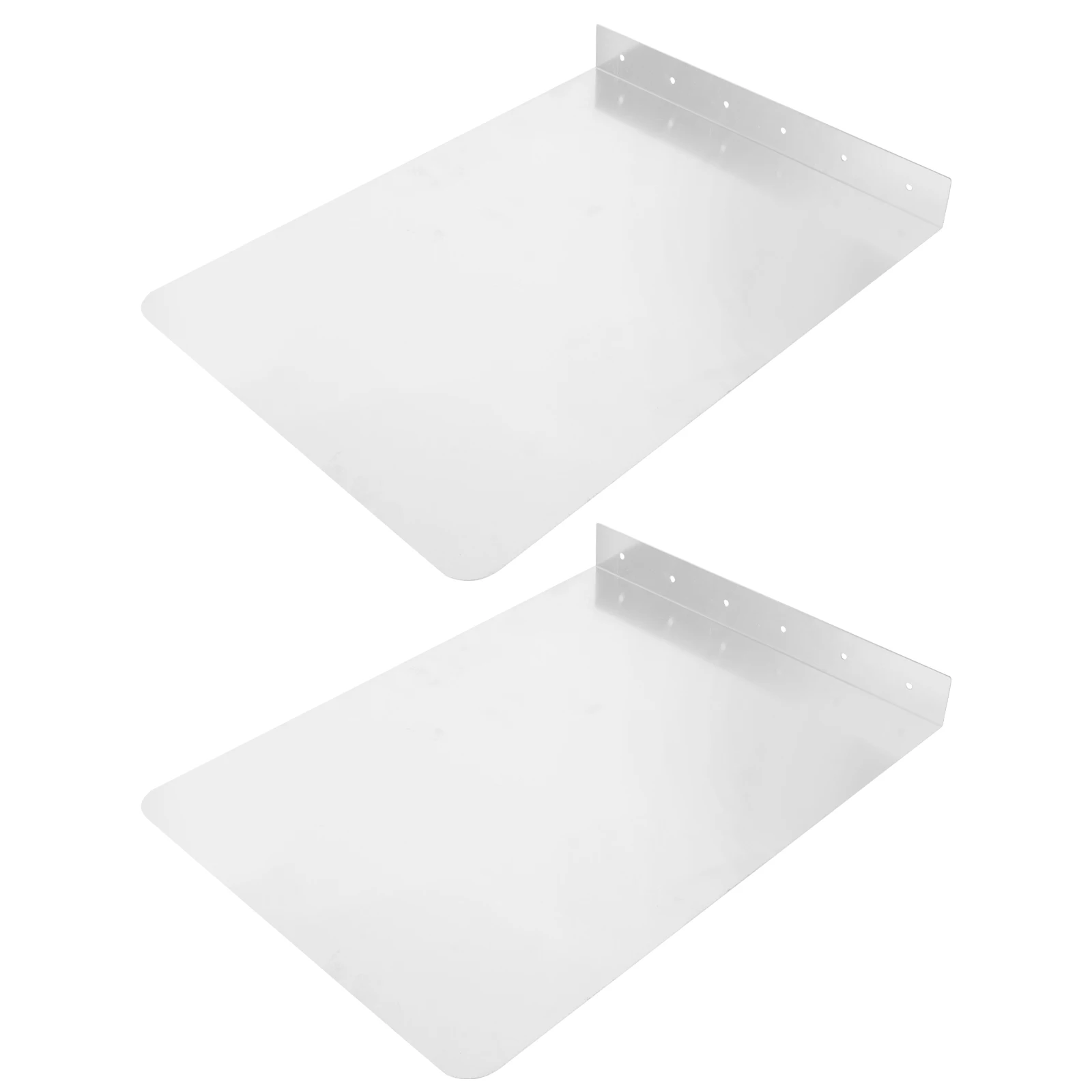 

2 pcs Wall Mount Sink Splash Stainless Steel Side Splatter For Kitchen Rust Resistant Durable Easy To Clean Metal Wall Mounted