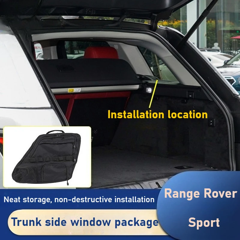 

For Land Rover Range Rover Sport 14-22 car trunk side window bag large capacity multi-pocket storage bag interior accessories