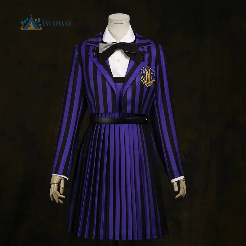 

Sinclair Enid Косплей Костюм Вышивка R Качество Фиолетовый Школьная Форма Куртка Юбка Костюм Хэллоуин Вечеринка Наряд