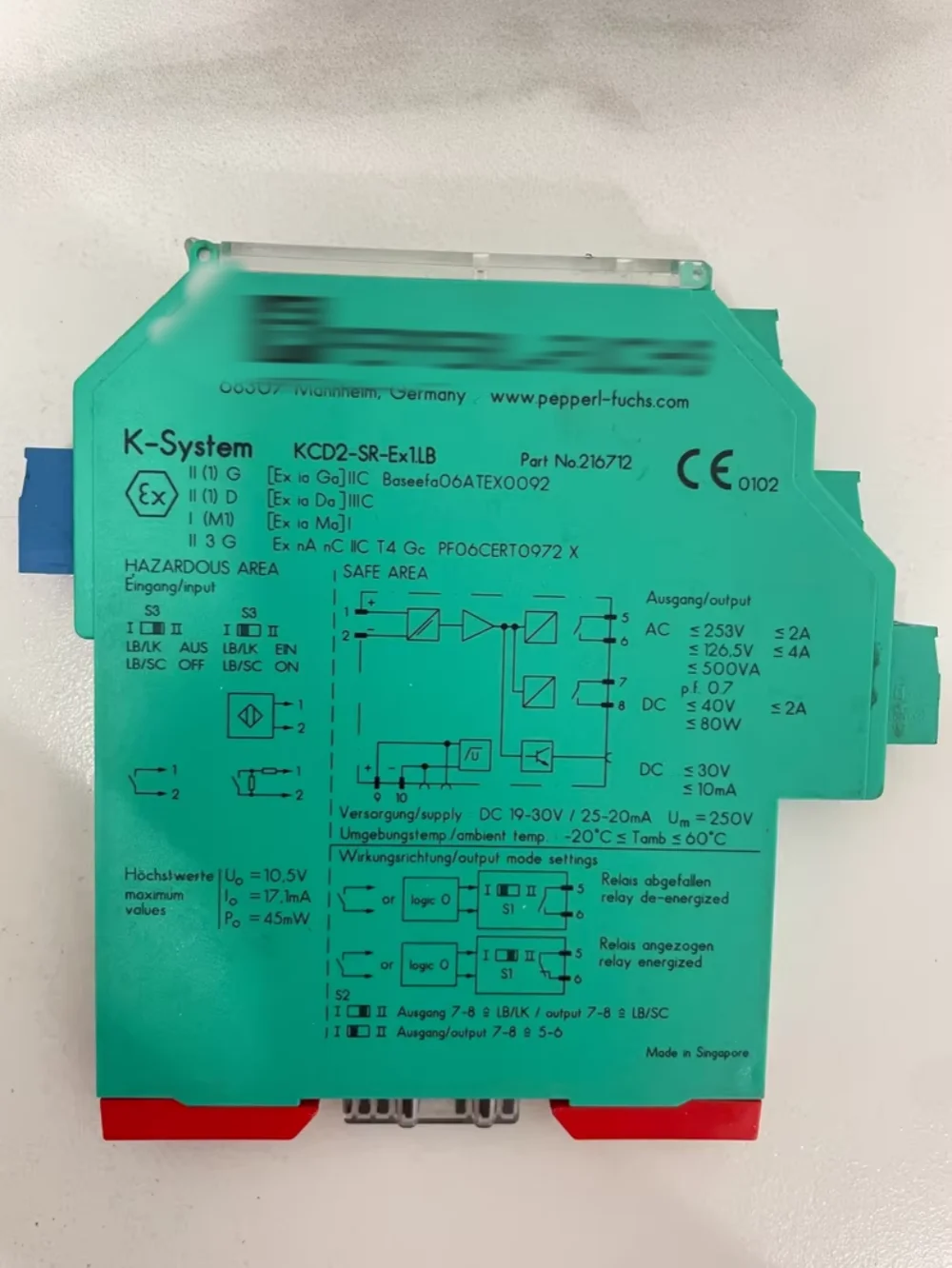 

KCD2-SR-Ex 1.LB module