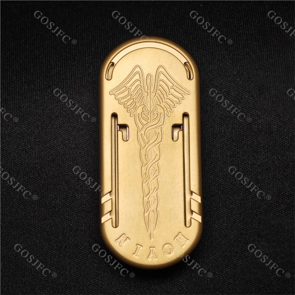 ZDEDC Mace Duplo Diapasão Fidget Slider Titânio Ansiedade Brinquedos Acessórios de Mesa de Escritório Push Slider Moeda Háptica