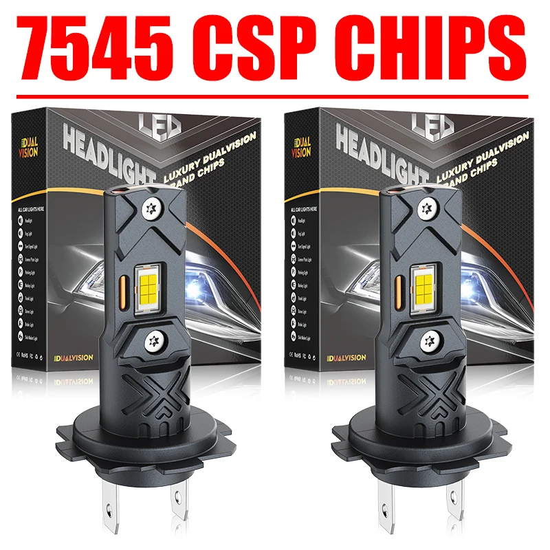 

H7 H1 H4 Led Headlight Bulb Canbus 1:1 Mini Led H11 H8 H9 9005 HB3 9006 HB4 9012 HIR2 Car Light Copper Tube Wireless Fanless 12V