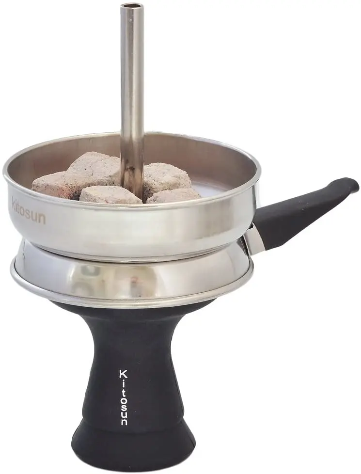 Hookah Bowl Set Silicone Tobacco Bowl with Heat Management Screen for Smoking Shisha Hookah Easy Replace Charcoal Fast Cleaning
