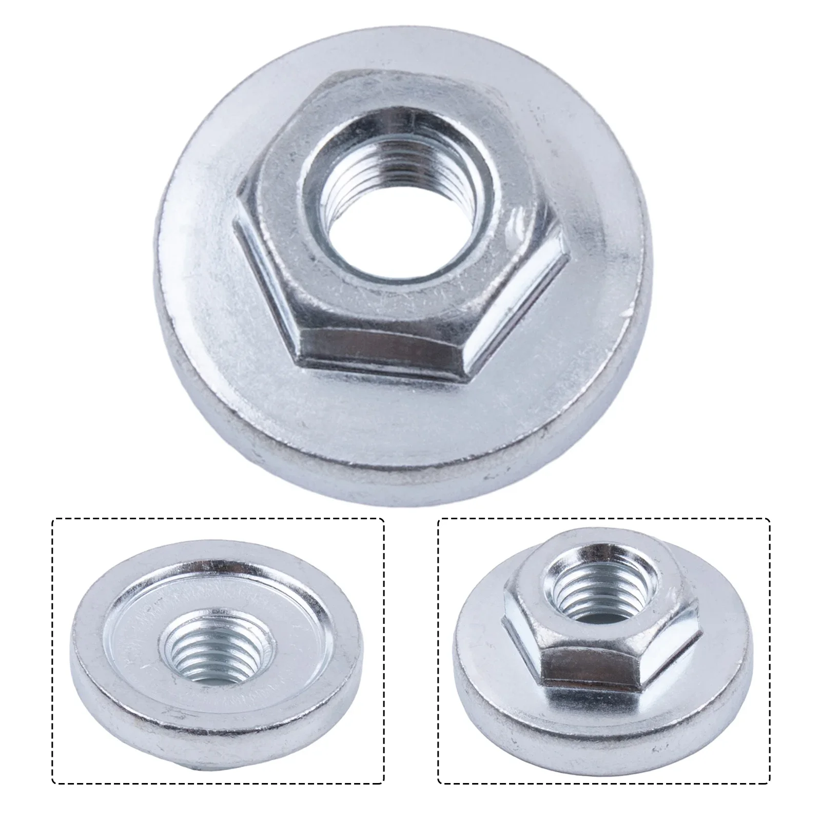 

Hexagon Nut Angle Grinder Nut 1PC Anti-rust Pressure Plate Silver Stainless Steel Angle Grinder Accessories Anti-wear Non-slip