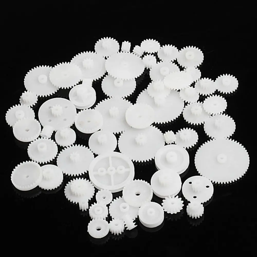 58 styles Reduction Gear Bag Toothed Wheels DIY Motor Gear Accessories WSFS Gears Plastic All Module 0.5 Robot Parts