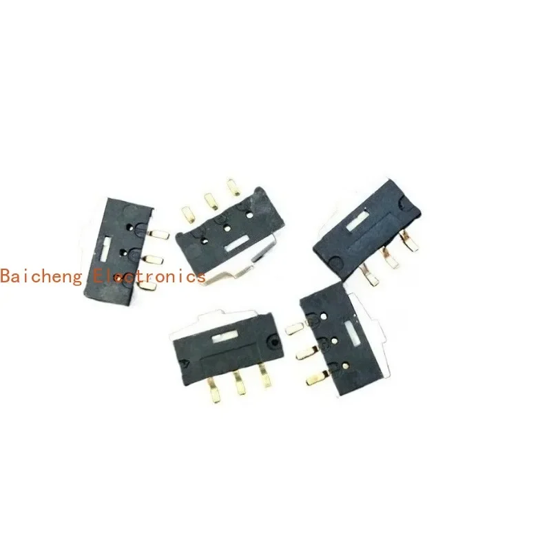 10PCS Gold plated foot patch with 2 levels and 3 feet, side dial and sliding power switch ESP4020