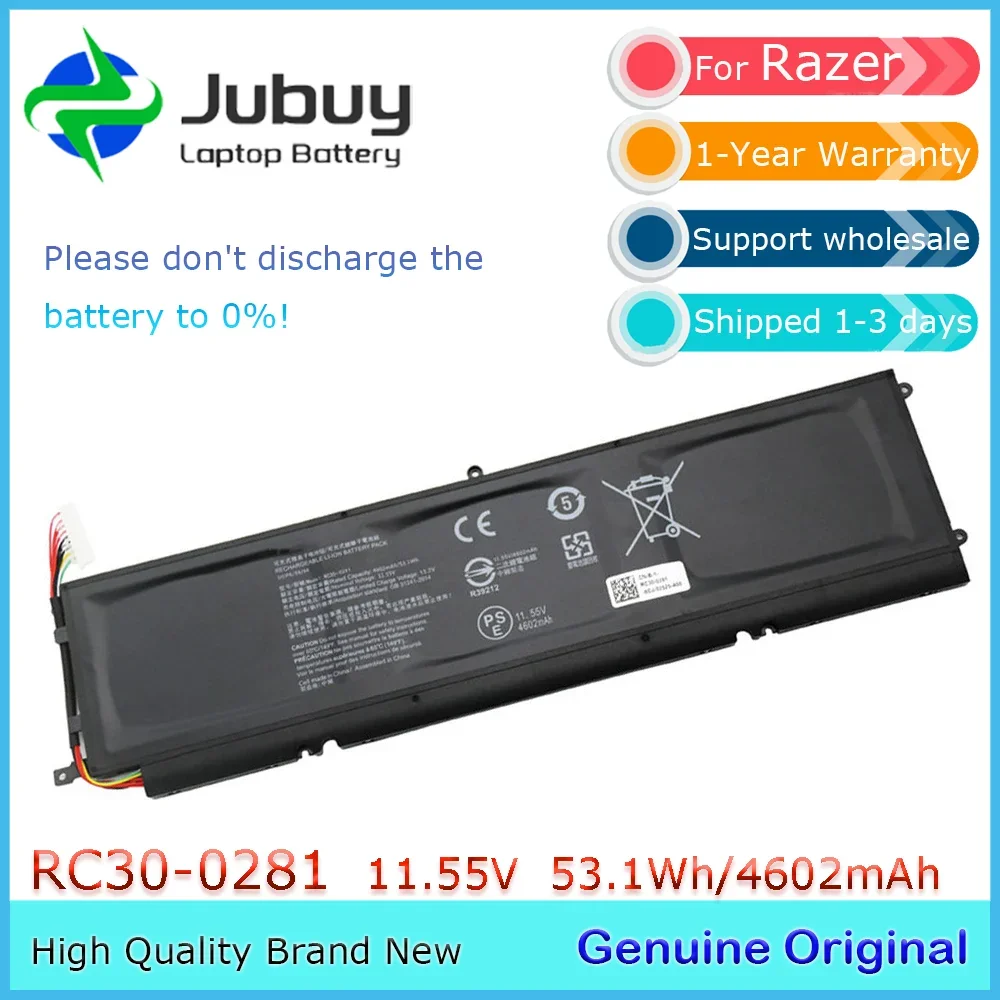 

RC30-0281 11,55 В 53,1 Втч оригинальный аккумулятор для ноутбука Razer Blade Stealth 13 2018 2019 RZ09-02810E71 и т. д.