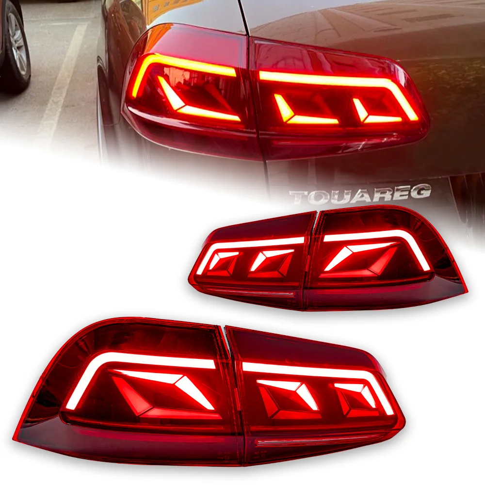 

AKD Car Lights for VW Touareg Led Tail Light 2011-2017 Touareg Rear Lamp DRL Dynamic Signal Reverse Automotive Accessories