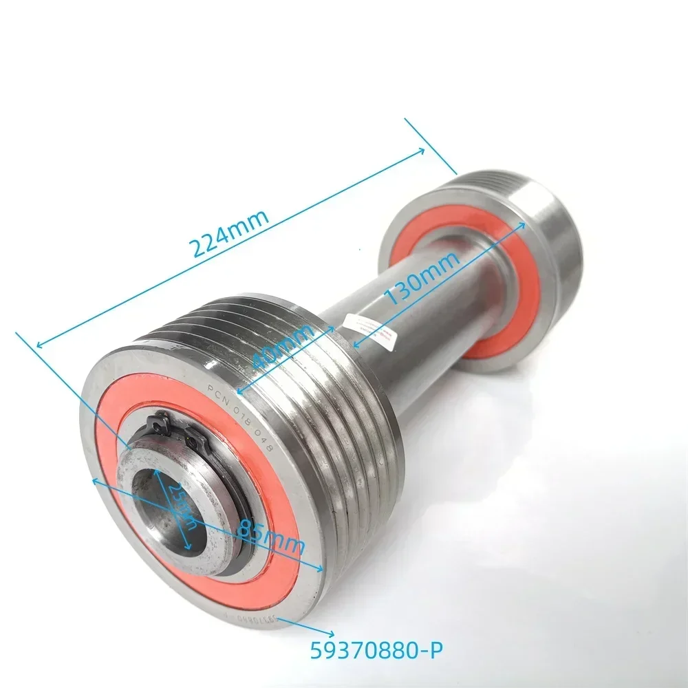 PCN.018.048 59370880-P Elevator Traction Belt Pulley 2 Rollers OD85mm ID25mm W40mm Shaft L224mm Use For 3300 3600 Lift Parts