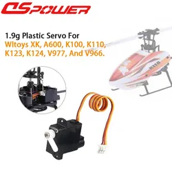 RC elicottero aereo 1.9g Servo di plastica universale per Wltoys XK A600 K100 K110 K123 K124 V977 V966 modello Drone giocattoli pezzi di ricambio