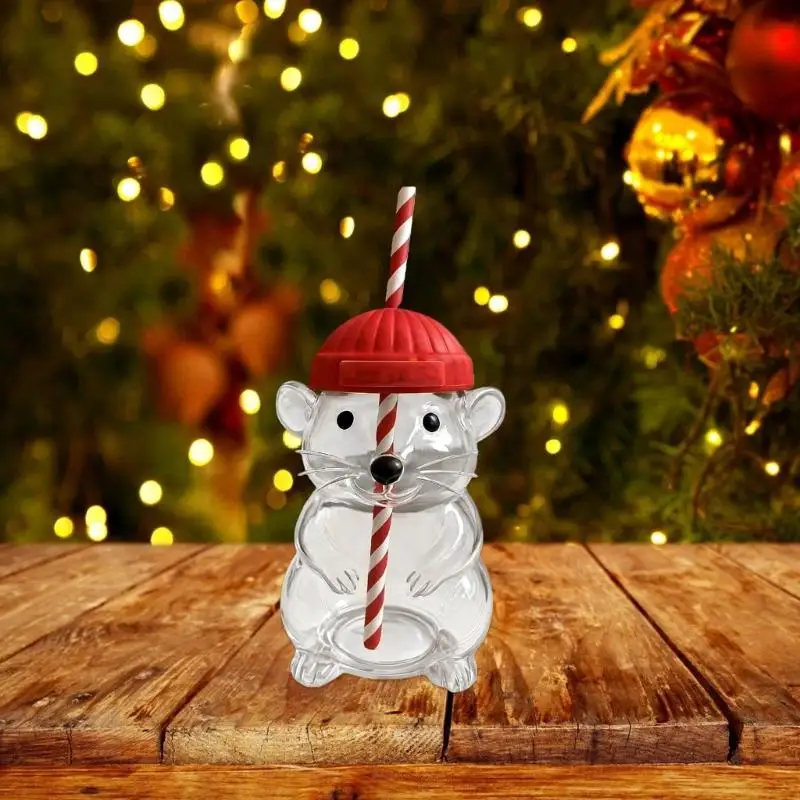 

Glass Cup Feature Bear Design For Cold Beverages User Friendly Materials Dishwasher Safe And Heat Resistant D2RD