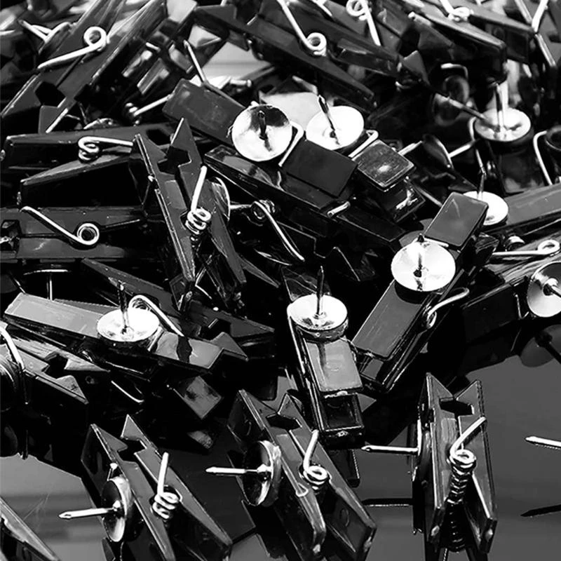 090F 20PCS/แพ็ค pushpins สีตกแต่งชุด clear clear clip-like tacks ที่เหมาะสำหรับการแสดงไฟล์ po