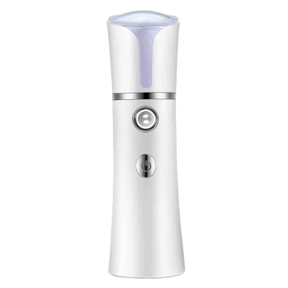 نانو رذاذ جهاز البخار للوجه 25 مل خزان 37 فولت 150 مللي أمبير المحمولة يده المرطب الأبيض جهاز البخار للوجه منظف المسام