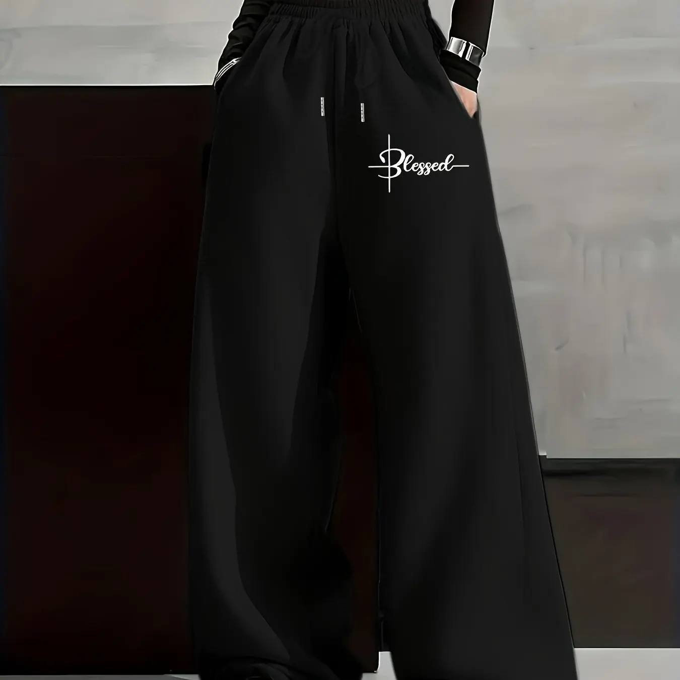 Women's Loose Straight Waist Waist Jogging Pants Are Suitable for Daily and Formal Occasions, Winter Pants