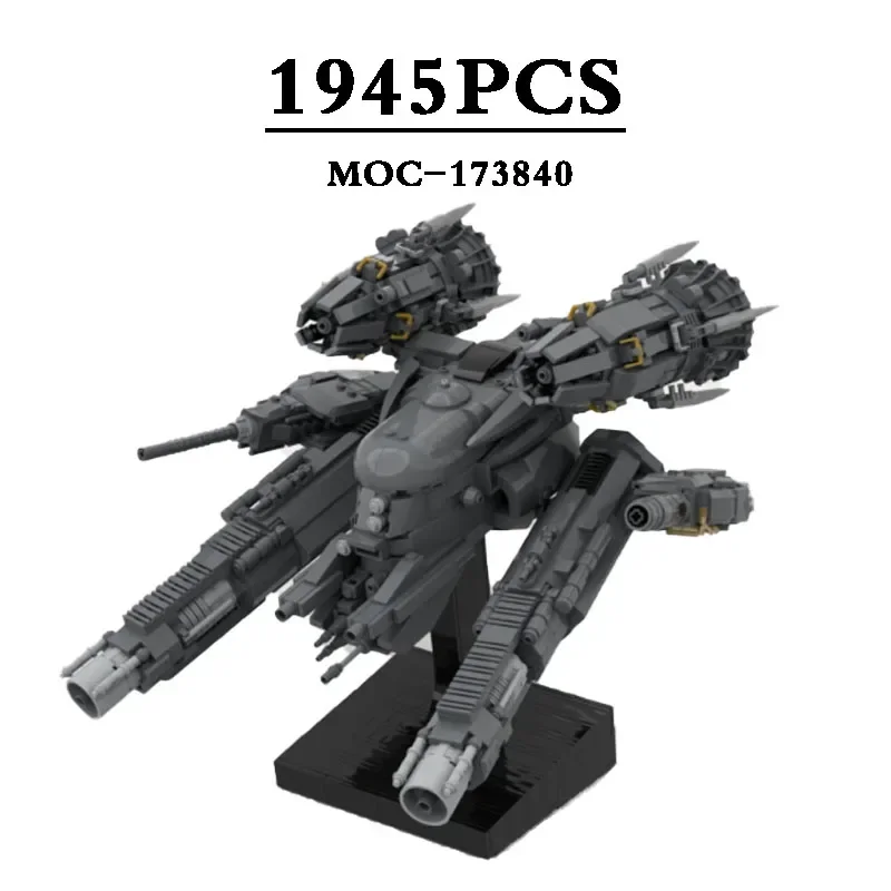 Movie Gunship Equip MOC-173840 Spaceship Spaceship Building Blocks Toy Model Assembly Toy 1945PCS Kids Birthday Gift