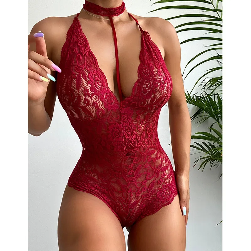 Sexy Lingerie for Sex Woman Lingerie Erotic Hollow Underwear Babydoll Female Costume Lace Dress Mujer Sexi Exotic Costumes