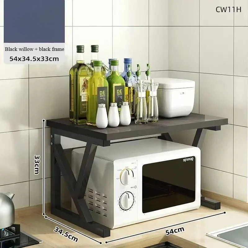 Multilayer Microwave Storage Rack Kitchen Countertop Oven Rice Cooker Multifunctional Household Organizer Shelf