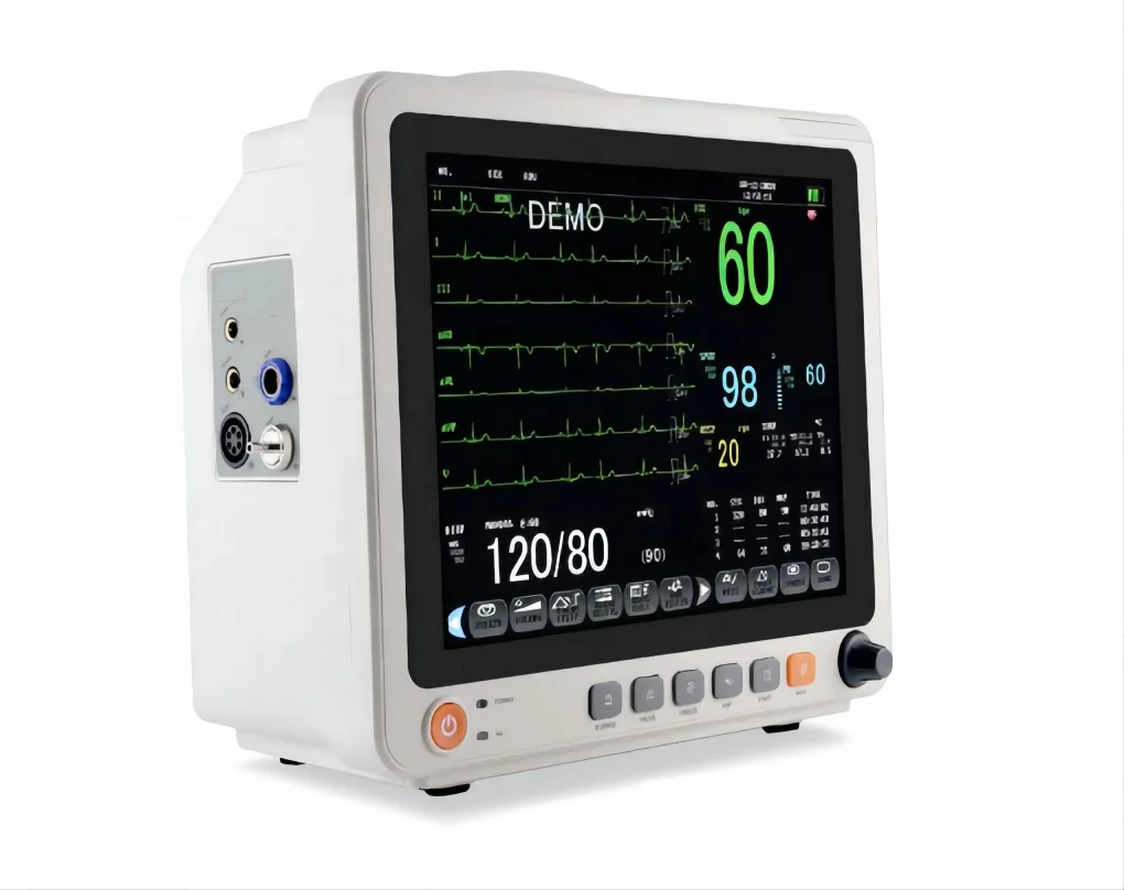 

Portable Veterinary Monitors Medical Digital Multi Parameters Monitors With NIBP, TEMP SPO2 RESP AND PR For ICU