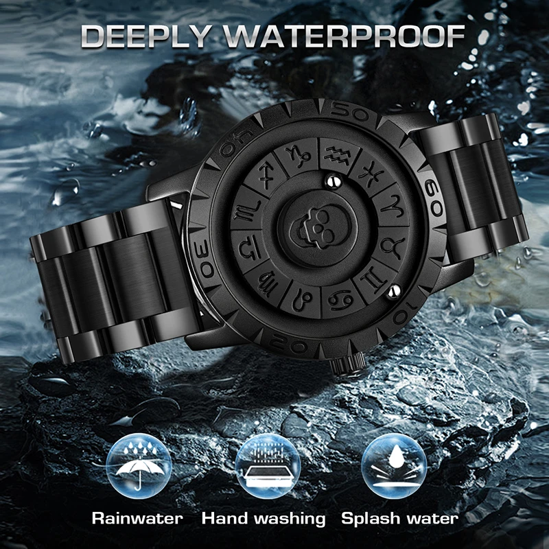 FOXBOX العلامة التجارية الأعلى الساعات الإبداعية الرجال موضة الرياضة كوارتز ساعات المعصم الفولاذ المقاوم للصدأ مقاوم للماء ساعة رجالي رائعة Reloj Hombre