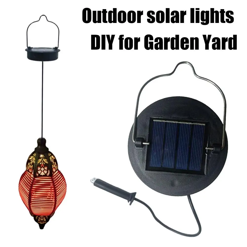 Solar Light Replacement Top Box 8.5cm Solar Panel Box Insert for Hanging Lanterns Outdoor Waterproof Solar Battery Unit Light