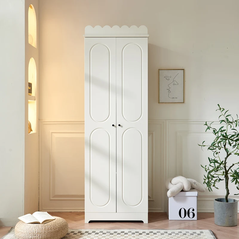 

Wooden Luxury Single Wardrobe Queen Modern White Living Room Bedroom Wardrobes Storage Hotel Women Ropero Armable Home Furniture