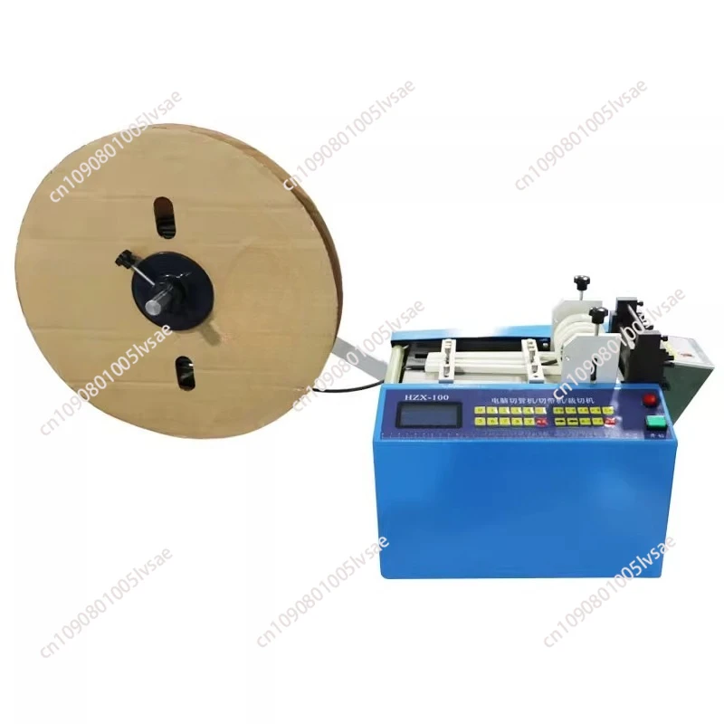 

Auto Heat-shrink Tube Cable Pipe Cutting Machine Automatic Cable PVC Pipe Cutter 110V/220V 0-100mm 350W