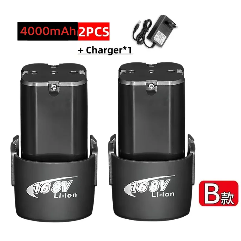 100% Nuevo, 16.8V B 3000mAh, Herramientas Eléctricas de Batería, Taladro Recargable, Atornillador Inalámbrico, Taladro Eléctrico