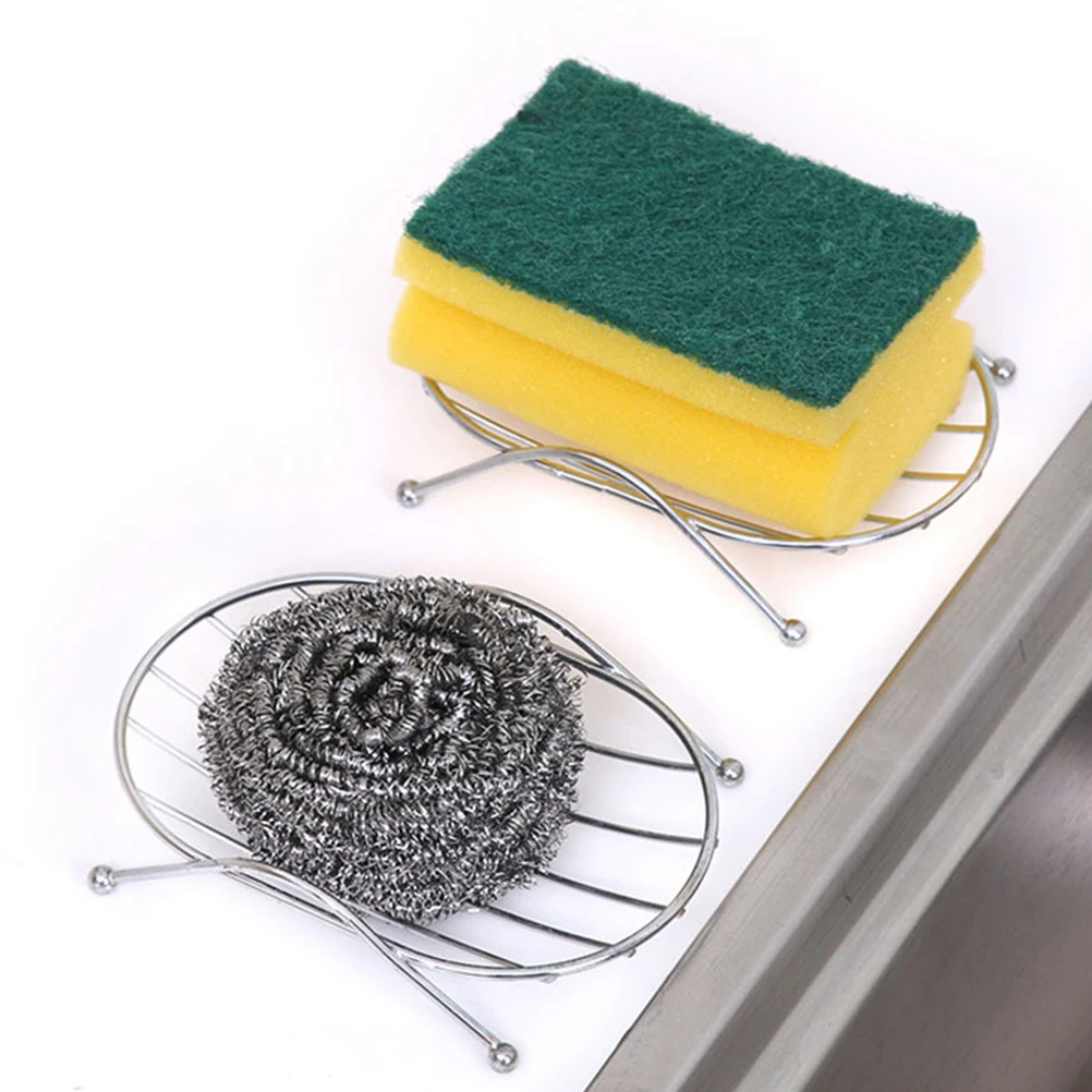 

6pcs Soap Dish Rack Stainless Steel Drainer Hollow Gap Design Water Drainage Bathroom Kitchen House Storage ganizer