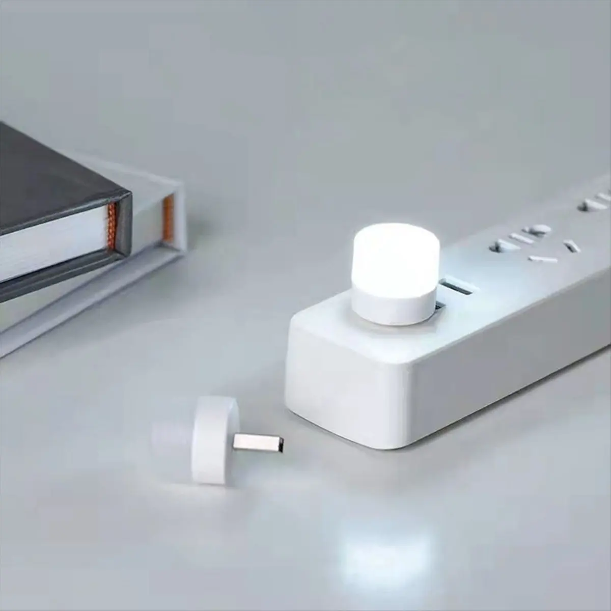 [On Sale]10Pcs Mini USB Night Light Eye Protection Book Reading Light USB Plug Computer Mobile Power LED Night Lamp,White Light