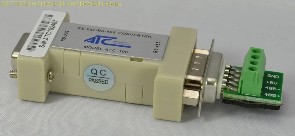 ATC-106 passive RS-232 to RS-485 interface converter (four bit terminal)