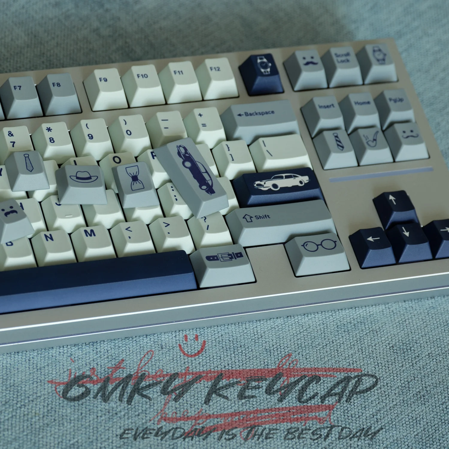 Imagem -06 - Gmky-cavalheiro Keycaps Cereja Pbt Corante-subção Perfil para Teclado Gaming Mecânica