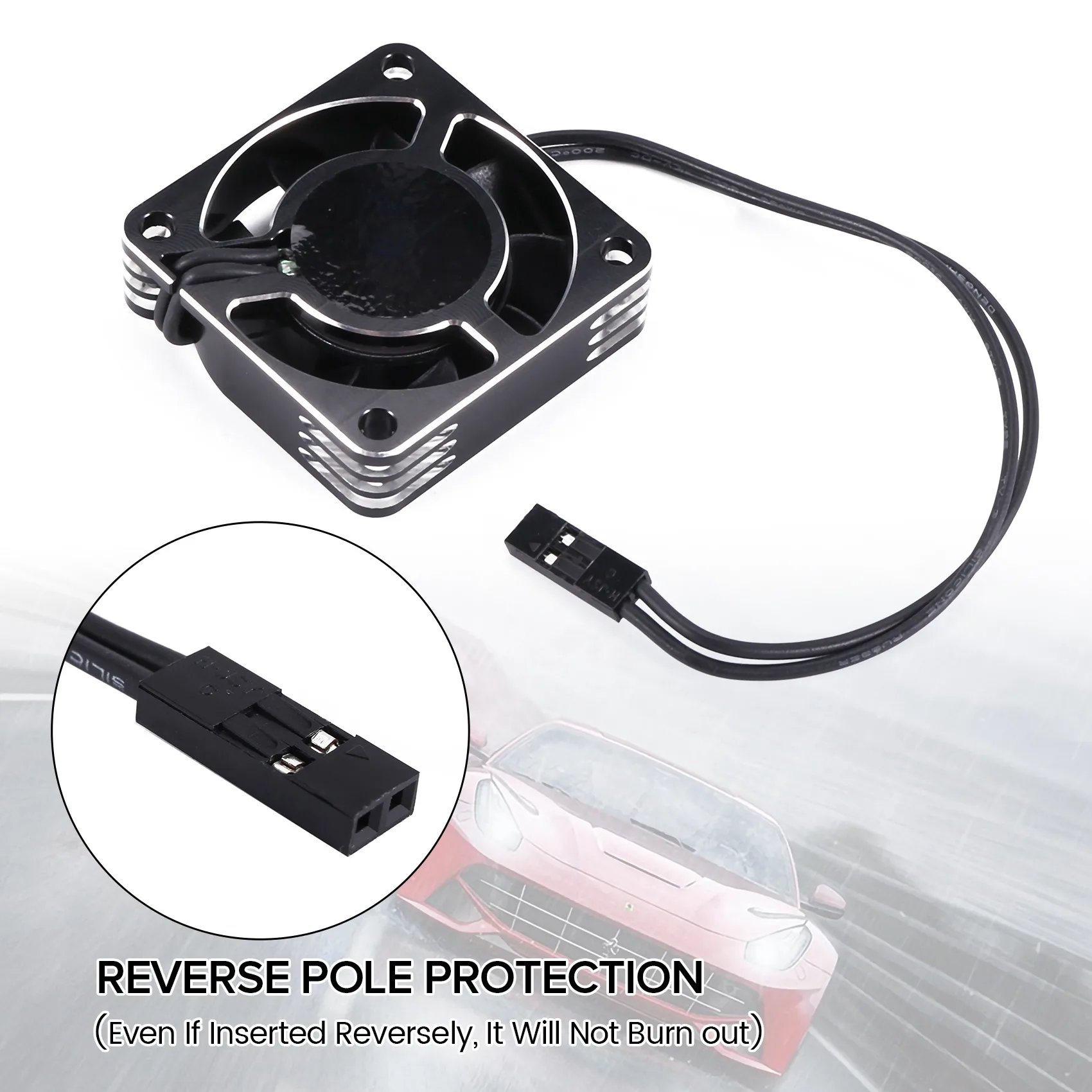 A003 40 ミリメートル冷却ファン回転 16000 RPM 5-8.45V 1/10 1/8 1/12 RC カーブラシレスモーター Rc カーアクセサリー