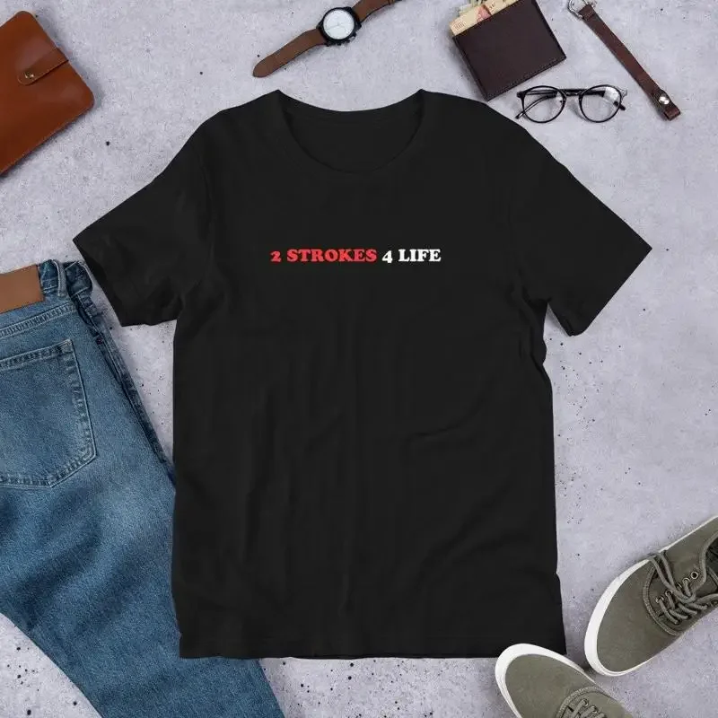 2 Strokes 4 Life T-Shirt für Fahrradliebhaber