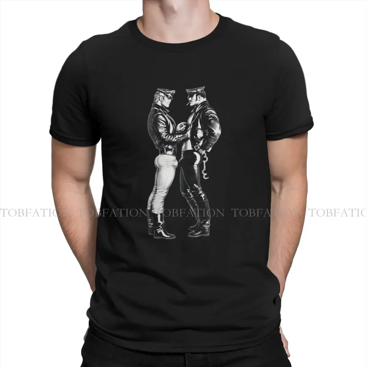 

Футболка Tom of Finland ЛГБТ, гей-Прайд, мужские футболки в стиле панк, летняя одежда из 100% хлопка, футболка с круглым вырезом