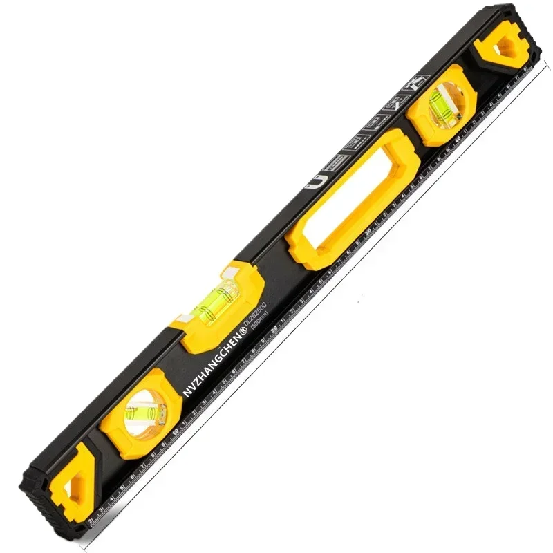 

500CM Magnetic Horizontal Ruler Spirit Level High Bearing Ruler Lever Bubble Balance Ruler for Home Decoration Measuring Tools
