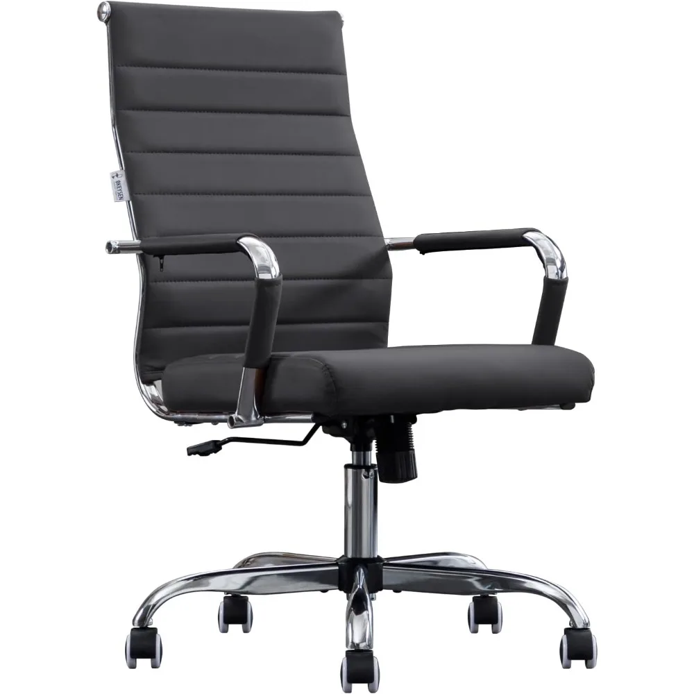

ribbed home office chairs, sleek leather meeting room seating, ergonomic desk chairs for offices, high-back executive office cha