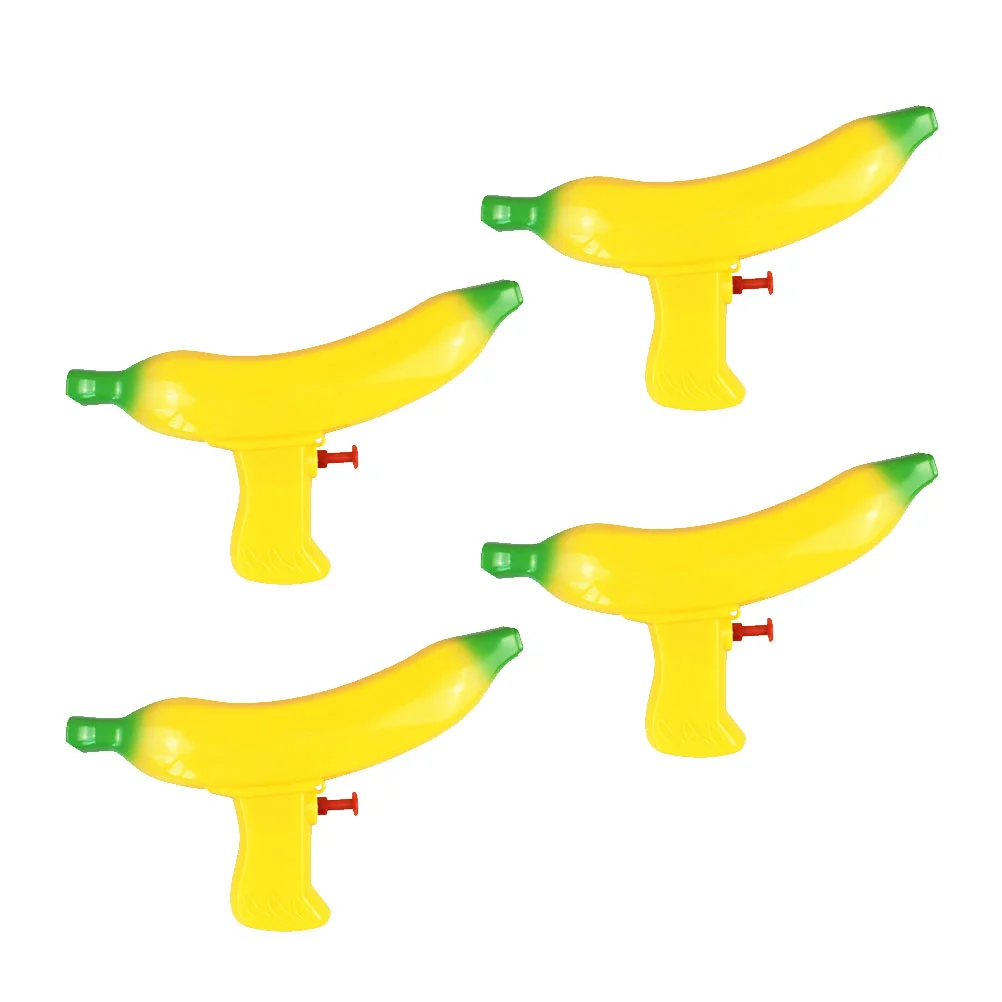 

4pcs Banana Shape Water Soaker Toys Cartoon Play Water Toy Funny Summer Beach Playthings for Kids Children