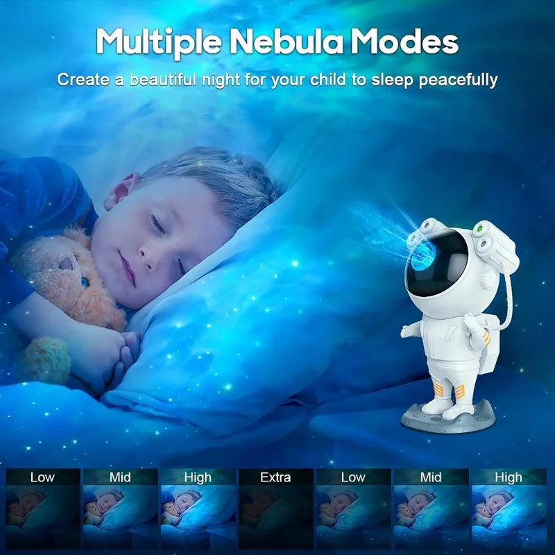 Galaxy Star Astronaut Projector LED Night Light Starry Sky Porjectors Lamp Decoration Bedroom Room Decorative For Children Gifts