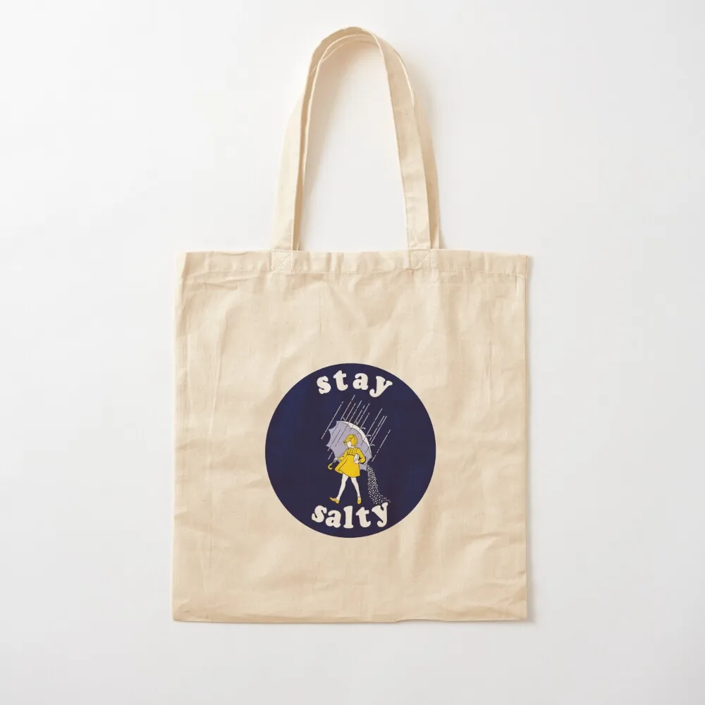 Stay Salty Salt Girl Tote Bag Canvas shoulder bag Gift bag tote bags men canvas bags