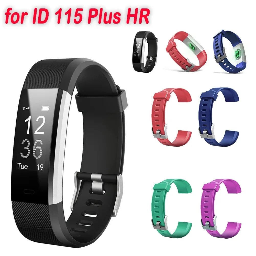2/1pcs Replacement Strap For ID115 HR Plus Wrist Band Strap Watchband Smart Bracelet Accessory For ID115Plus Straps Belt