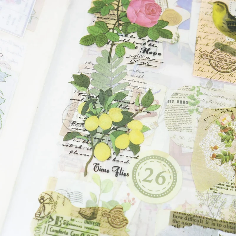 لوازم مذكرات الأزهار النباتية الطبيعية ، مذكرات ألبوم الصور ، دعوة الكمبيوتر المحمول ، زخرفة التفاف الهدايا