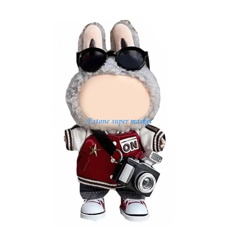 

090B Fashion Doll Clothes Set For Anime Sitting Doll 17cm Figure Doll Easy Dressing