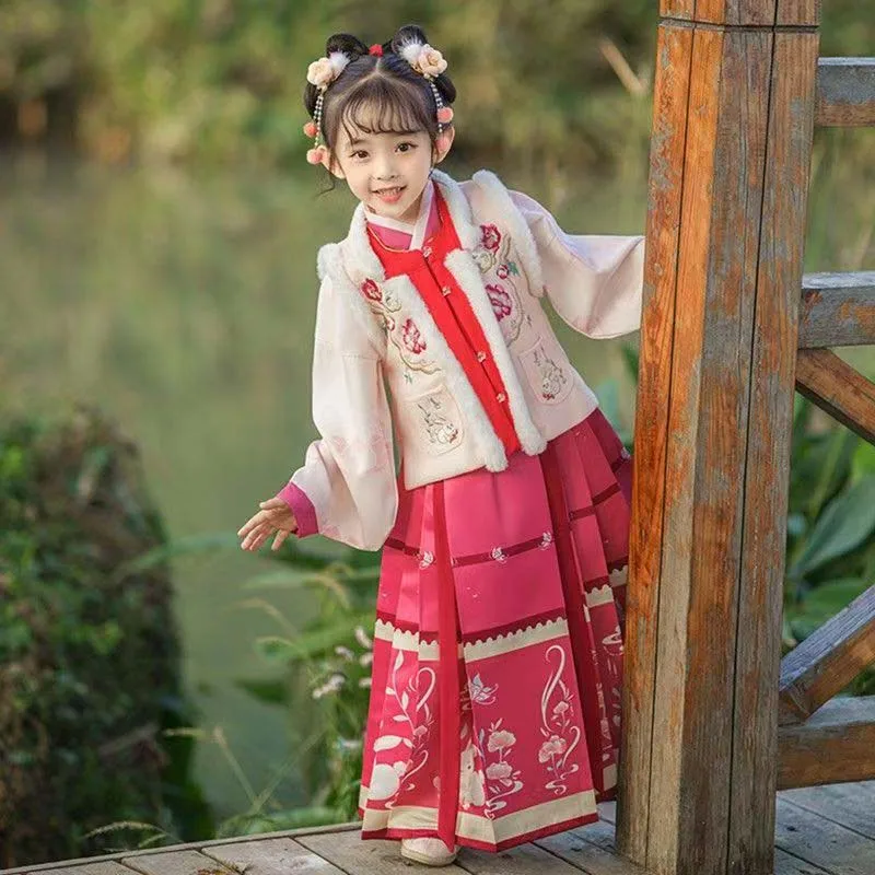 

New retro imitation Ming Dynasty horse face skirt set