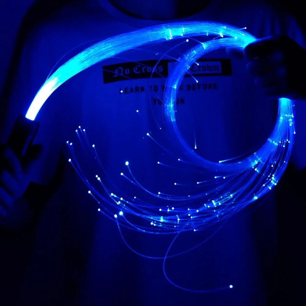 Valentine Fiber Optic LED Whip 7colors Changes LED Whip Sexy Bar Club Gogo Dance Props Performence Night Show Supplies